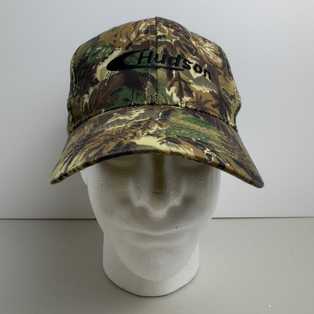 Hudson Camo Hunting Hat Vintage Otto Snapback Leaf Camouflage Promotional Cap OS
